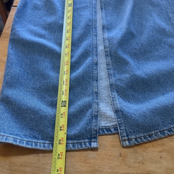 Derek Lam 10 Crosby High Waist Maxi Denim Skirt W Thigh-High Slit Size 27 - Picture 7 of 12